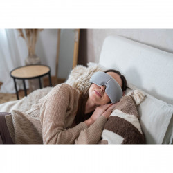 Masaj pentru ochi Medivon Horizon VISION, Compresie caldă, Vibrații, Ameliorează oboseala și tensiunea, Bluetooth, Sunete relaxante, Gri