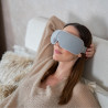 Masaj pentru ochi Medivon Horizon VISION, Compresie caldă, Vibrații, Ameliorează oboseala și tensiunea, Bluetooth, Sunete relaxante, Gri