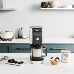 Ninja Creami Deluxe mașină de înghețată NC502EU, 800W, 10 programe, 2 recipiente 709 ml, CREAMify, Negru