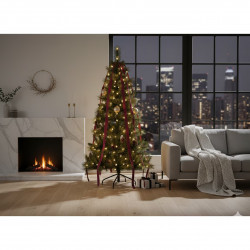 Brad artificial Everlands Norwich Pine, 150 cm, 446 ramuri, Suport metalic, Verde