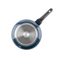 Tigaie Luigi Ferrero Prima FR-2633, 26x5.3 cm, Acoperire antiaderentа cu efect de marmurа, Inducтie, Albastru închis