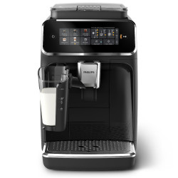 Espressor automat Philips EP3341/50 3300 LatteGo, 1500W, 15 bar, 1,8 litri, 6 bauturi, Rasnita ceramica 12 trepte, AquaClean, SilentBrew, AromaExtract, Negru
