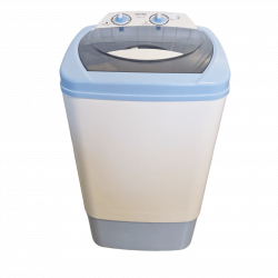 Masina de spalat semiautomata Lamarque SAWM-611BL, 380W, 6 kg, Temporizator, Comutator, Albastru/Alb