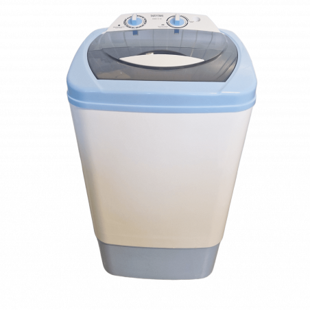 Masina de spalat semiautomata Lamarque SAWM-611BL, 380W, 6 kg, Temporizator, Comutator, Albastru/Alb