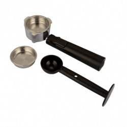 Espressor pentru cafea macinata si capsule Crown CEM-1527, 1000W, 20 bar, 1.5 l, Spumare lapte, Control prin senzor, Bloc termic, Bază reglabila, Negru