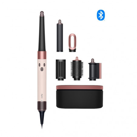 Ondulator de păr Dyson 601848-01 HS08 Airwrap i.d.™ Straight + Wavy T1/T2 CePk/RoseGold, 1300W, 13.5 l/s, ondulare automată, ionizare, 3 viteze, 3 temperaturi, Bluetooth, Rose Gold