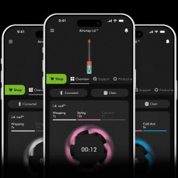 Ondulator de păr Dyson 601848-01 HS08 Airwrap i.d.™ Straight + Wavy T1/T2 CePk/RoseGold, 1300W, 13.5 l/s, ondulare automată, ionizare, 3 viteze, 3 temperaturi, Bluetooth, Rose Gold