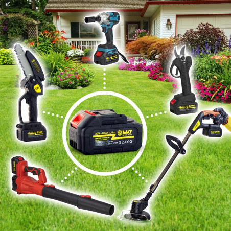 Set de șurubelniță cu baterie cu percuție Maktul MKT06-IMPACT, 450 W, 300 Nm, 2800/3500 rpm, 2x 4000 mAh, 20 V, albastru