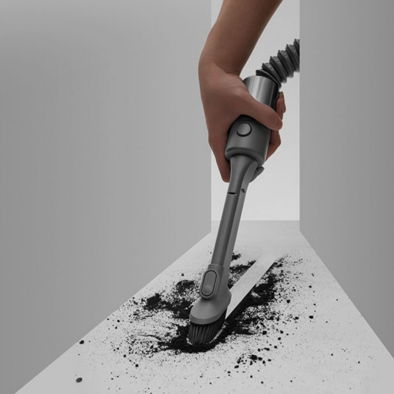 Aspirator vertical Dreame V11 VVN6, 450W, 150AW, 25000Pa, 125000 rpm, 0.5 l, 3 moduri, 90 min, OLED, HEPA, Indicatori, Gri/roșu