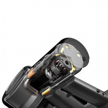 Aspirator vertical Dreame V11 VVN6, 450W, 150AW, 25000Pa, 125000 rpm, 0.5 l, 3 moduri, 90 min, OLED, HEPA, Indicatori, Gri/roșu