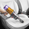 Aspirator vertical Dyson V12 Slim Detect Absolute 448884-01, 150AW, 340 ml, 60 min autonomie, 3 moduri, Afișare date în timp real, Senzor de praf, Iluminat, Nichel/galben