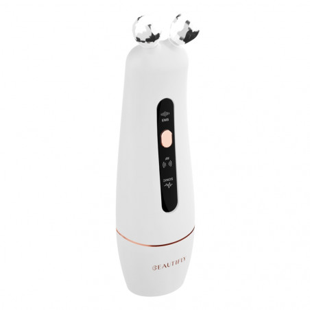 Beautifly B-Booster PRO RF Masaj de ridicare a feței fără ace, 40 ° C, RF 1MHz, EMS, ultrasunete, ioni, efect Botox, Anti-Age, mezoterapie, IPX5, alb