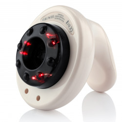 Aparat de masaj Beautifly B-Modello BODY, 24W, 6 niveluri de terapie termică, Lumină roșie 50°C, Detoxifiere limfatică, Masaj dermatologic, Fără fir, Alb