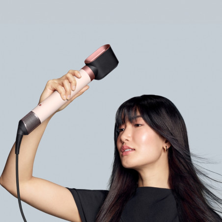 Ondulator de păr Dyson Airwrap HS09 Co-anda 2x 598757-01, 1700W, 15.2 l/s, 6in1, Ondulare automată, Bluetooth, 4 temperaturi, 3 viteze, Control inteligent al temperaturii, Ceramică trandafir / aur roz