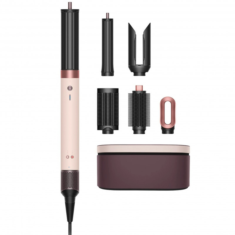 Ondulator de păr Dyson Airwrap HS09 Co-anda 2x 598757-01, 1700W, 15.2 l/s, 6in1, Ondulare automată, Bluetooth, 4 temperaturi, 3 viteze, Control inteligent al temperaturii, Ceramică trandafir / aur roz