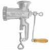 Kinghoff KH 1427 mașină manuală de tocat carne, dimensiune 8, fontă, 6 atașamente, gri