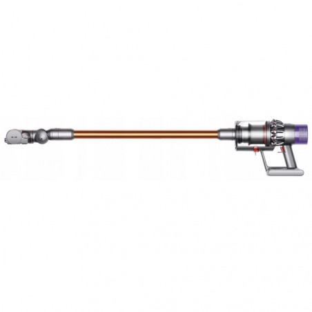 Aspirator vertical Dyson Cyclone V10 Absolute 448883-01, 150AW, 125.000 rpm, 0,77 l, 60 min, 3 moduri, 2 Tier Cyclone™, HEPA, silențios, golire igienică, fără încurcături, nichel/portocaliu