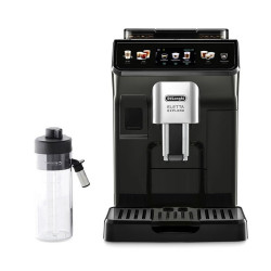 Espressor automat DeLonghi Eletta Explore ECAM450.65.G, 1450W, 19 bar, 1.8l, Wi-Fi, Touch TFT display, LatteCrema hot/cool, Twin Shot, To-Go, Cafea boabe, Negru/Gri