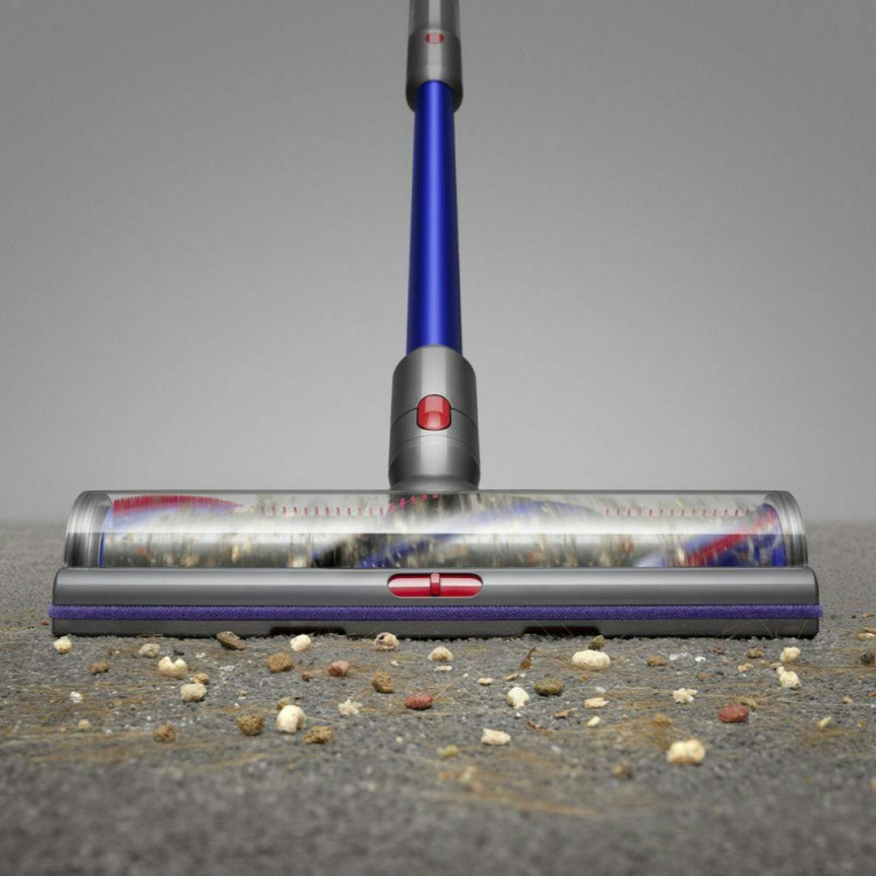 Aspirator vertical Dyson Gen5detect 446989-01, 280AW, 135000 rpm, 0.75l, 70 min, 3 moduri, LCD cu date în timp real, Senzor de particule, Lumina, HEPA, Nichel/violet