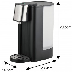 Distribuitor de apă caldă Klausberg KB 7877, 2600W, 2.5l, 95°C, 400-500ml/min, Indicator nivel apă, CE, RoHS, Negru