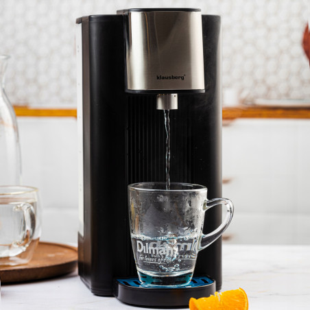 Distribuitor de apă caldă Klausberg KB 7877, 2600W, 2.5l, 95°C, 400-500ml/min, Indicator nivel apă, CE, RoHS, Negru