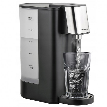 Distribuitor de apă caldă Klausberg KB 7877, 2600W, 2.5l, 95°C, 400-500ml/min, Indicator nivel apă, CE, RoHS, Negru
