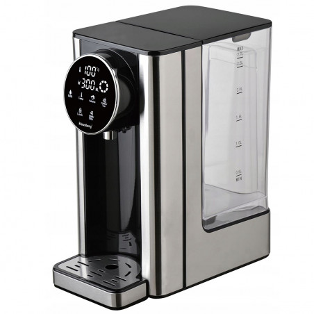 Dispenser apă caldă Klausberg KB 7880, 2600W, 2.7l, 40-100°C, 7 temperaturi, Afișaj LED tactil, Protecție copii, Setări de memorie, Inox/negru