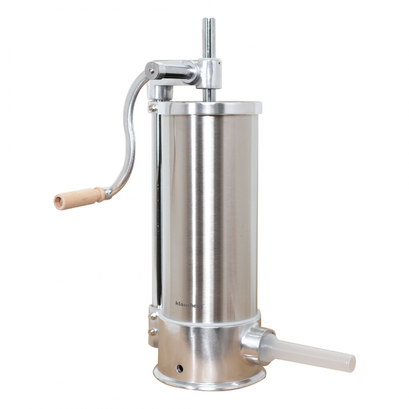 Mașină de umplut cârnați Klausberg KB 7927, 5 Kg, Manuală, 14-35mm, 6 pâlnii, Inox