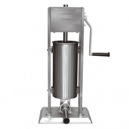 Mașină de umplut cârnați Klausberg KB 7930, 5 kg, Manuală, 4 duze din oțel, Supapă de sângerare, Cilindru de rulare, Inox