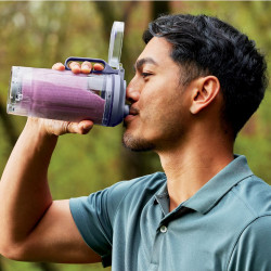 Blender portabil Ninja Blast Max BC251EUGY, 14.4W, 11.1V, 570 ml, 19000 rpm, Zdrobire gheata, Pana la 25 de cicluri, Fara BPA, Violet