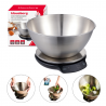 Cantar de bucatarie cu bol Klausberg KB 7939, 5 Kg, Bluetooth, Aplicatie mobila, LED, Tare, Lichide, 4 valori nutritive, Inox