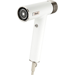 Uscător de păr Shark HD334EU, 1700W, Difuzor, 3 moduri, 3 accesorii, Protecție împotriva deteriorării cauzate de căldură, 110°C, Ionizator, Alb