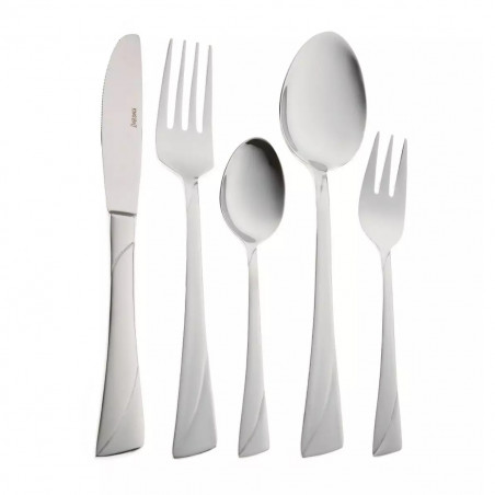 Set de 30 de tacâmuri Kinghoff KH 1454, Pentru 6 persoane, Oțel inoxidabil, Argint