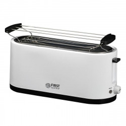 Toaster de pâine First Austria FA-5368-5, 1400W, Pentru 4 felii, 7 trepte, Dezghețare, Centrare, Reîncălzire, Alb