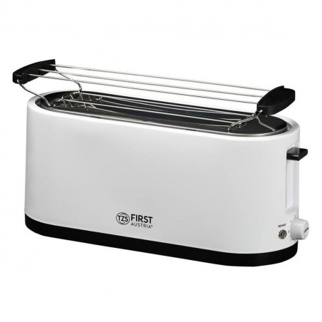 Toaster de pâine First Austria FA-5368-5, 1400W, Pentru 4 felii, 7 trepte, Dezghețare, Centrare, Reîncălzire, Alb