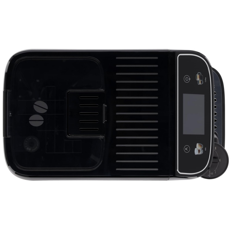 Espressor automat DeLonghi Magnifica PLUS ECAM 320.60.B, 1450W, 15 bar, 1.8l, 15 programe, 13 trepte de macinare, Ecran tactil TFT, LatteCrema Hot, Boabe de cafea, Negru