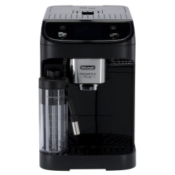 Espressor automat DeLonghi Magnifica PLUS ECAM 320.60.B, 1450W, 15 bar, 1.8l, 15 programe, 13 trepte de macinare, Ecran tactil TFT, LatteCrema Hot, Boabe de cafea, Negru