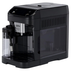 Espressor automat DeLonghi Magnifica PLUS ECAM 320.60.B, 1450W, 15 bar, 1.8l, 15 programe, 13 trepte de macinare, Ecran tactil TFT, LatteCrema Hot, Boabe de cafea, Negru