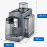 Espressor automat DeLonghi Rivelia Pebble Grey EXAM440.55.G, 1450W, 19 bar, 1.4l, Touchscreen TFT, Twin Shot, Boabe de Cafea, 17 bauturi, Gri