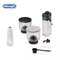 Espressor automat DeLonghi Rivelia Sand Beige EXAM440.55.BG, 1450W, 19 bar, 1.4l, Touchscreen TFT, Twin Shot, Boabe de cafea, LatteCrema Hot, 17 bauturi, Bej