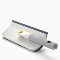 Mop de curățat sticla 2in1 Joseph Joseph CleanTech 6500014, 36 cm, mâner pliabil, gri/galben