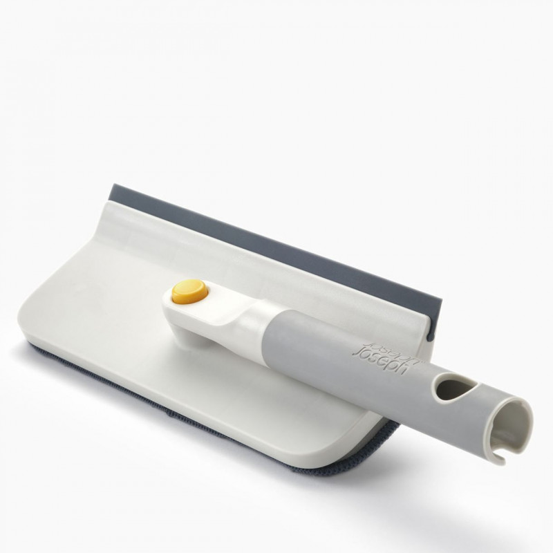 Mop de curățat sticla 2in1 Joseph Joseph CleanTech 6500014, 36 cm, mâner pliabil, gri/galben