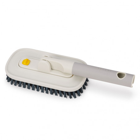 Perie pentru faianta si gresie Joseph Joseph CleanTech 6500022, 31 cm, Orificiu de agatat, Gri/Galben