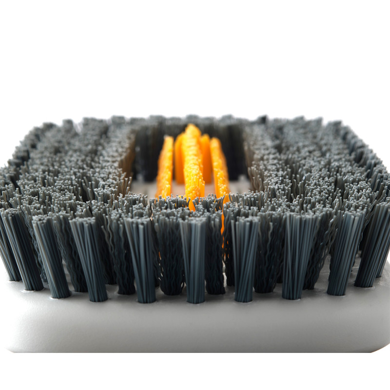 Perie pentru faianta si gresie Joseph Joseph CleanTech 6500022, 31 cm, Orificiu de agatat, Gri/Galben