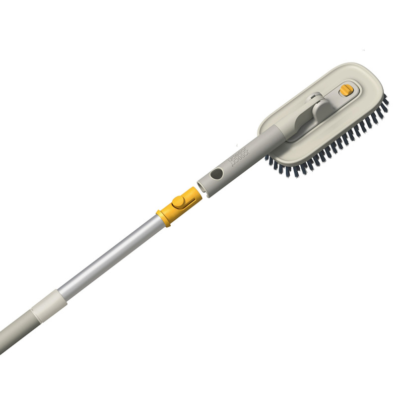 Mâner telescopic Joseph Joseph CleanTech 6500038, 61-86 cm, Orificiu de agățare, Gri
