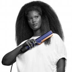 Placa pentru par cu uscare Dyson HT01 Airstrait Bco/Dbu, 1600W, 140°C, Ionizare, 6 trepte de temperatura, LCD, Albastru/Cupru