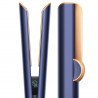 Placa pentru par cu uscare Dyson HT01 Airstrait Bco/Dbu, 1600W, 140°C, Ionizare, 6 trepte de temperatura, LCD, Albastru/Cupru