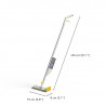 Mop cu pulverizator Joseph Joseph CleanTech 65004, 145 cm, Suport de perete, Gri