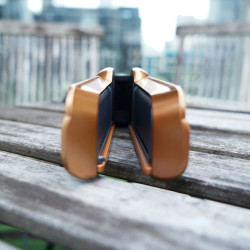 Placa pentru par cu uscare Dyson HT01 Airstrait Bco/Dbu, 1600W, 140°C, Ionizare, 6 trepte de temperatura, LCD, Albastru/Cupru