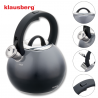Ceainic cu fluier Klausberg KB 7955, 3l, Mâner izolat termic, Fund multistrat, Inducție, Gri închis grafit